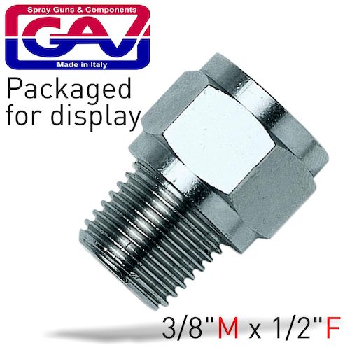 Taper reducer bush 3/8 x 1/2 m/fpackaged(GAV1215-8P)