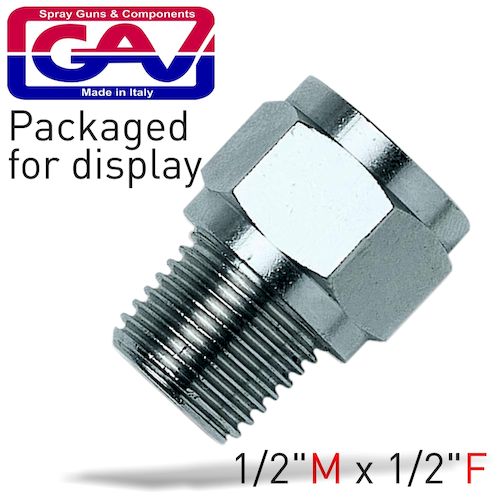 Taper reducer bush 1/2 x 1/2 m/f packaged(GAV1215-9P)