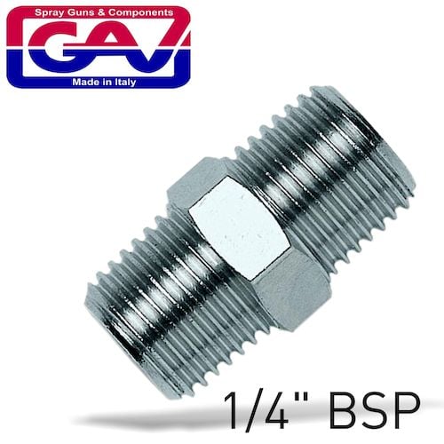 Taper nipple 1/4 x 1/4 m/m(GAV1219-2)