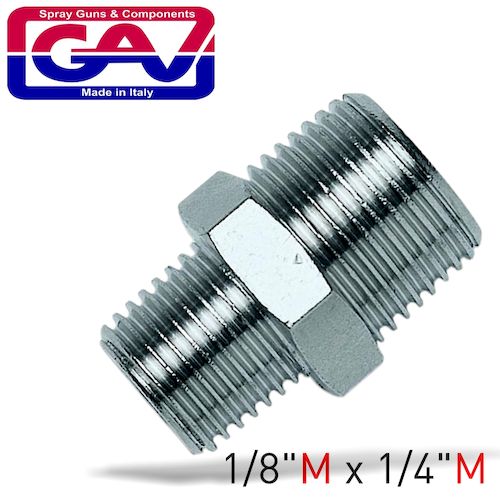 Taper reducer nipple 1/8 x 1/4 m/m(GAV1220-1)