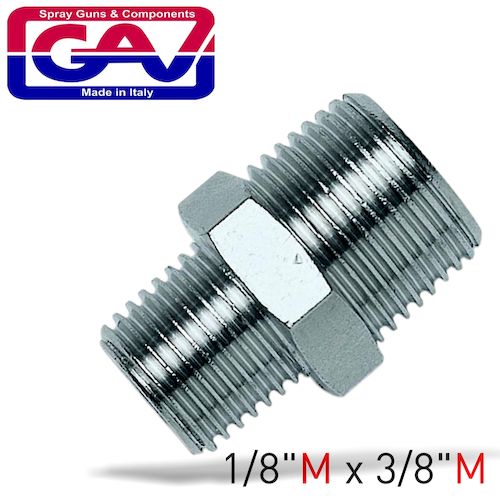 Taper reducer nipple 1/8 x 3/8 m/m(GAV1220-2)