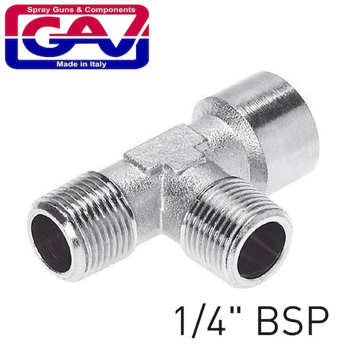 T connector 1/4' mmf(GAV1258-2)