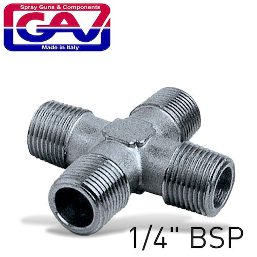 4-way connector 1/4' mmmm(GAV1262-2)
