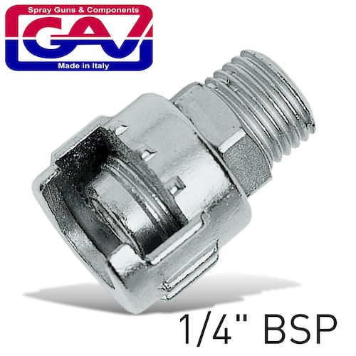 Nipple with metal ring 1/4'm for bayonet couplings(GAV47A 1-4)