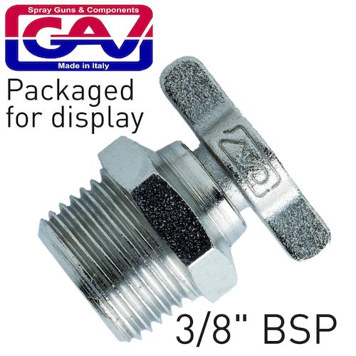 Bleeding drain cock 3/8' packaged(GAV54A2P)