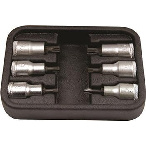 Gedore 6Pc Spline Socket Set 1/2", INX19-6 | GED617601