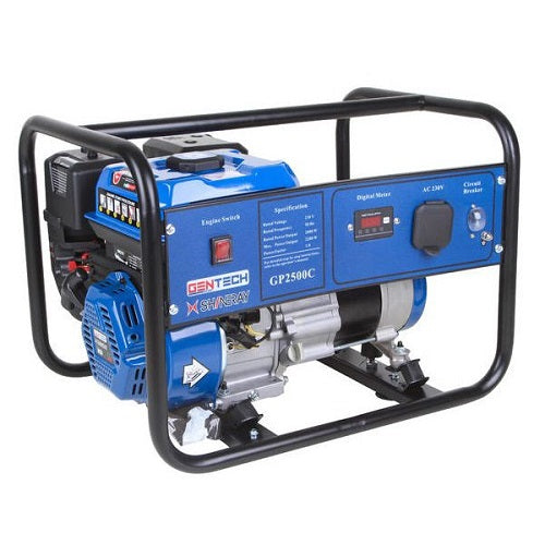 Gentech Power GP2500C 2.2 kVA Tradesman Series Petrol Generator, 3.6L, 208CC | GEN1010T