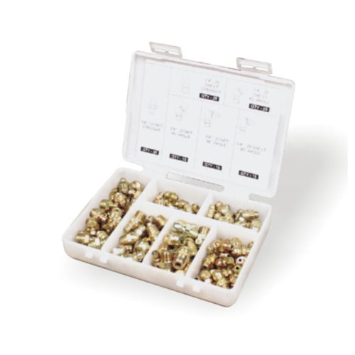 GROZ 110Pc Grease Nipple ASST-SAE - Grease Fittings | GRO7310.