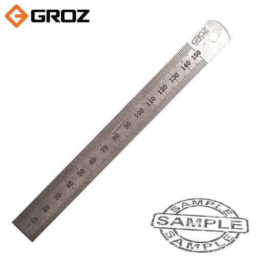 Groz Precision Rule Stainless Steel