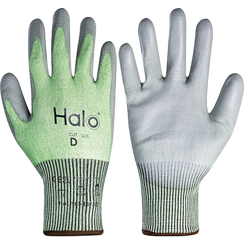 Halo Cut Resistant Gloves, Cut D, Nylon-PU Palm, Size 8 | HAL9614872C