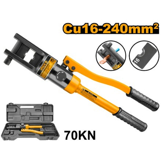 Ingco Hydraulic Crimping Tool, 70 kN | HHCT01240