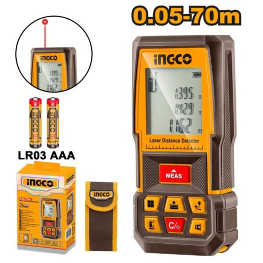 Ingco Laser Distance Measure, 0.05-70M | HLDD0708