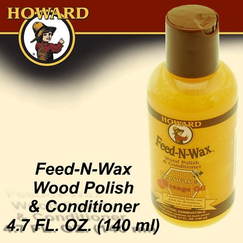 Howard Feed-N-Wax Wood Polish &#038; Conditioner 4.7 FL.OZ