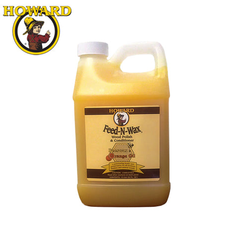 Howard Feed-N-Wax Wood Polish &amp; Conditioner 64 Fl.Oz (HPFW0064)