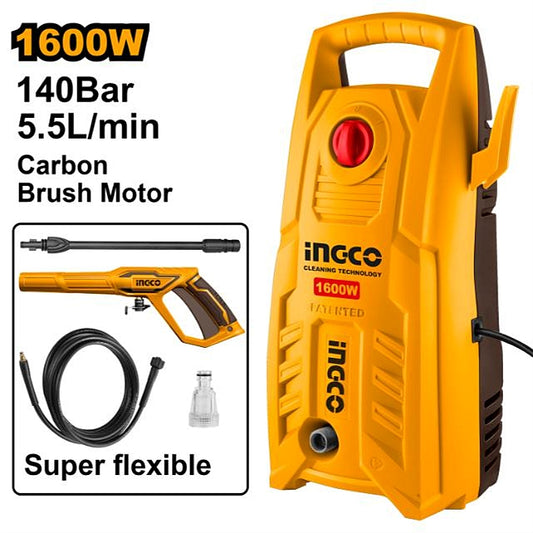 Ingco High Pressure Washer 5.5 L/min, 1600W | HPWR16008