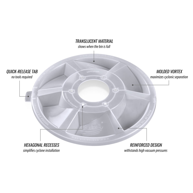 Oneida Dust Deputy Deluxe All-Clear Cyclone Separator Kit | AXD000004B