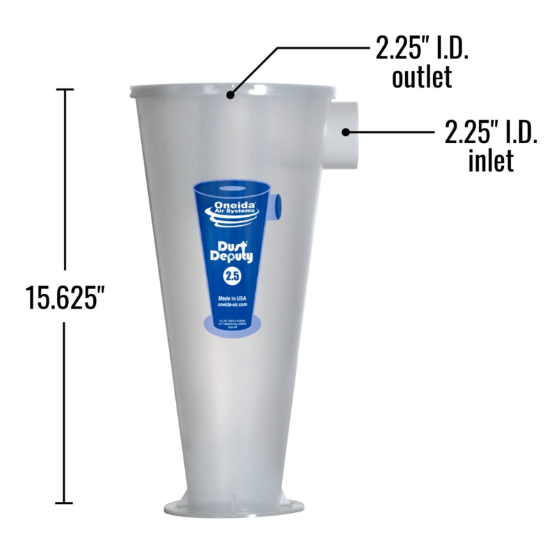 Oneida Dust Deputy 2.5 DIY Cyclone Separator | AXD251004