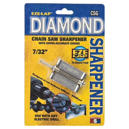 Eze-Lap 7/32" Diamond Chainsaw File with Precision Guide | CSG 7/32
