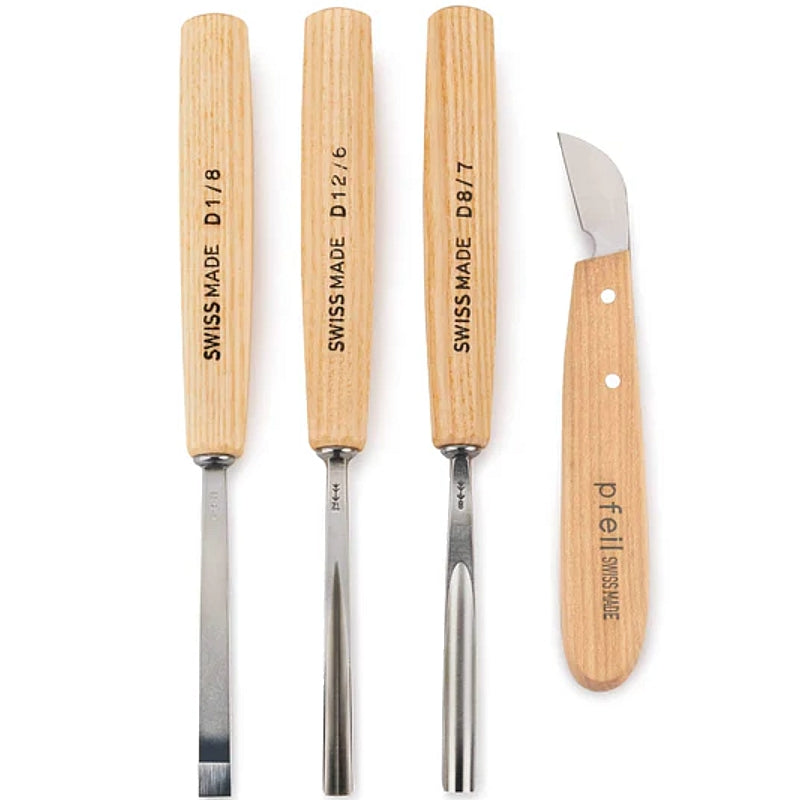 pfeil 4 Piece Starter Carving Tool Set | D 4er
