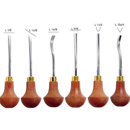 pfeil 6 Piece Palm Linoleum and Block Cutters | LS A