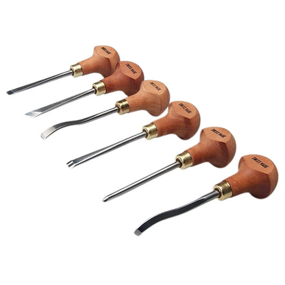 pfeil 6 Piece Palm Linoleum and Block Cutters | LS A