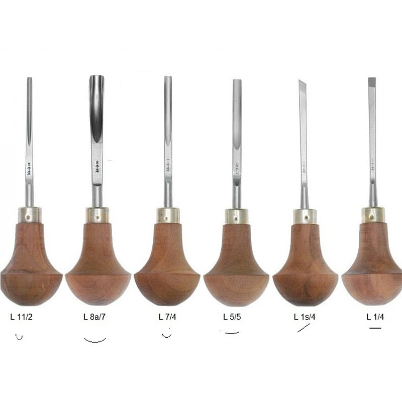 pfeil 6 Piece Palm Linoleum and Block Cutters | LS B