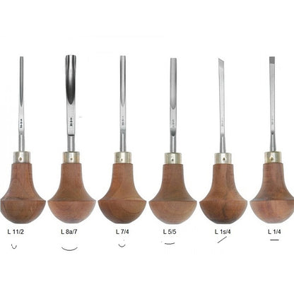 pfeil 6 Piece Palm Linoleum and Block Cutters | LS B