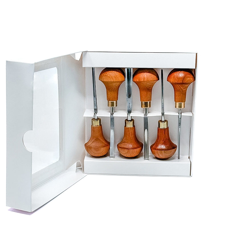 pfeil 6 Piece Palm Linoleum and Block Cutters | LS B