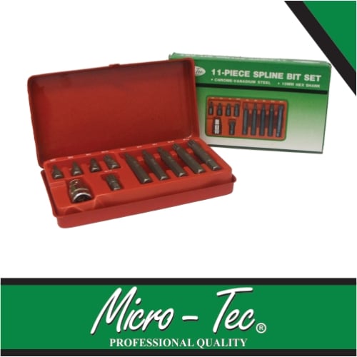 Micro-Tec 11Pcs Bit Set Spline ST/LS | I101267