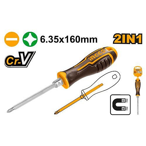 Ingco 2-In-1 Screwdriver Set | AKISD0201