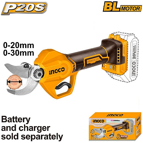 Ingco 20V Cordless Brushless Gauge Straight Sheer (Solo Unit) | CSSLI20308