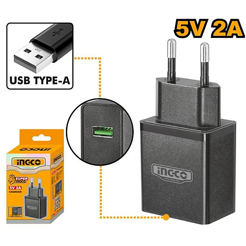 Ingco 5V 2.0A Type-A USB Charger | FCLI120502
