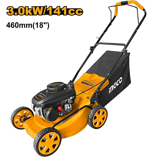 Ingco Gasoline 141cc Lawnmower 460mm (18") | GLM141181