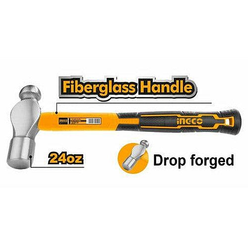 Ingco Ball Pein Hammer 24oz/660g | HBPH81024