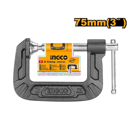 Ingco 3" G-Clamp (75mm) | HGC0103