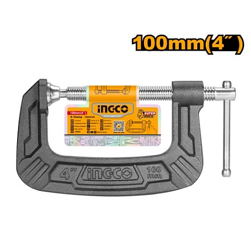 Ingco 4" G-Clamp (100mm) | HGC0104