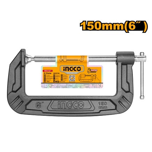 Ingco 6" G-Clamp (150mm) | HGC0106