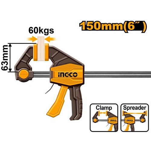 Ingco Quick Bar Clamp 63 x 150mm | HQBC01601