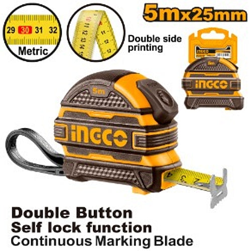 Ingco Tape Measure 25mm x 5M | HSMT08525-1