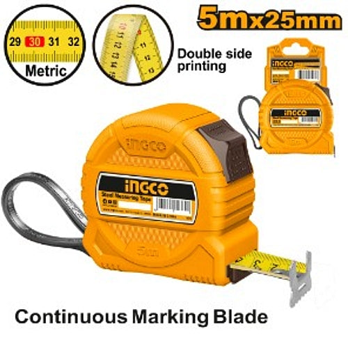 Ingco Tape Measure 25mm x 5M | HSMT39525-1