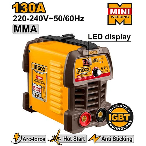 Ingco Mini MMA Inverter Welder 130A, 220V | MMA13049N
