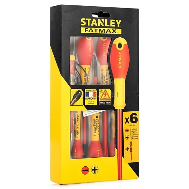Stanley FATMAX 6 Piece Insulated Screwdriver VDE Set | 0-65-441