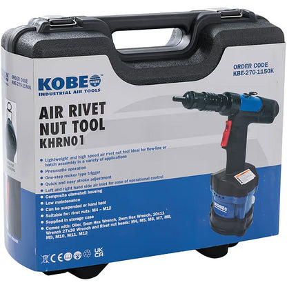 Kobe Red Line Air Rivet Nut Tool, Pistol Grip, 1/4NPT (KHRN01) | KBE2701150K