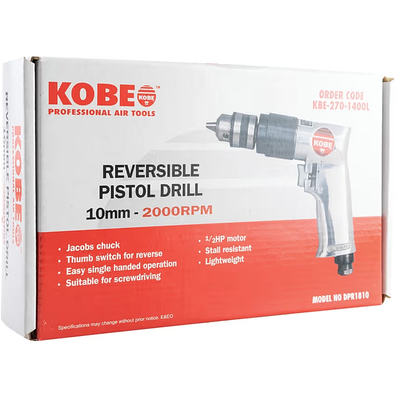 Kobe Red Line Reversalbe Air Pistol Drill, 1-10mm ( DPR1810) | KBE2701400L