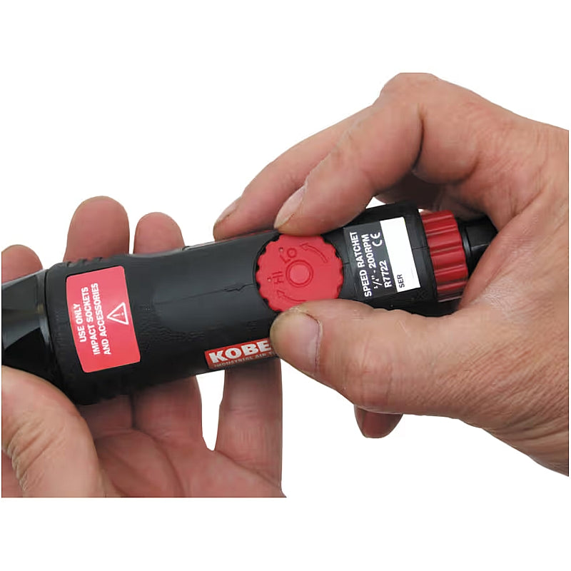 Kobe Red Line 1/4" Square Drive Mini Speed Air Ratchet, 27Nm (R7722) | KBE2704010K
