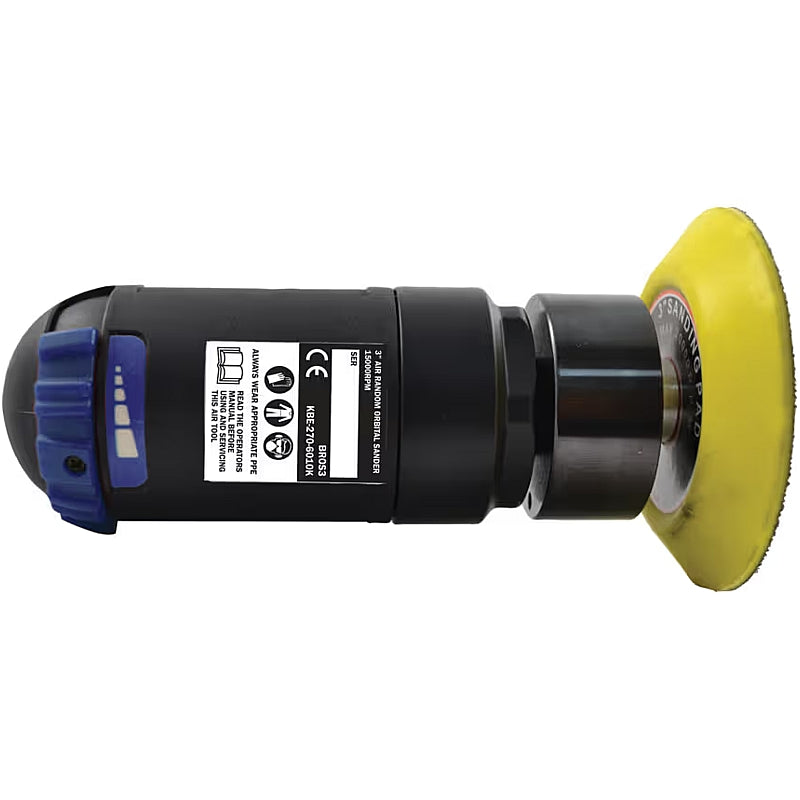 Kobe Blue Line Air Orbital Sander 75mm, 1/4" Air Inlet (FS-301D) | KBE2706010K
