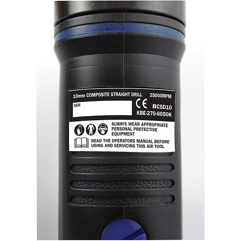 Kobe Blue Line Composite Straight Air Drill, 1-10mm (BCSD10) | KBE2706050K
