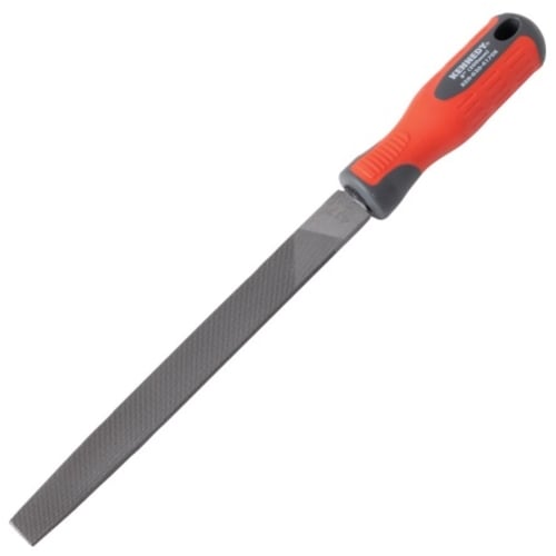 Kennedy Engineer's Hand File, Flat, Bastard Cut with Handle, 150mm (6") | KEN0302180K