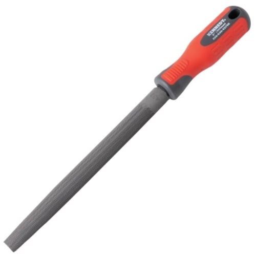 Kennedy Engineer's Hand File, Half Round, Bastard Cut with Handle, 150mm (6") | KEN0302380K