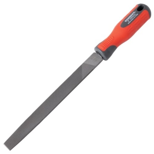 Kennedy Engineer's Hand File, Flat, Smooth Cut with Handle, 200mm (8") | KEN0304160K